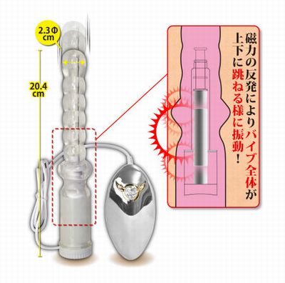 縦振動ピストンで刺激するアナルバイブ