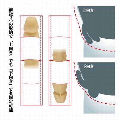 男を消す女装用ペニス収納付きパンツ