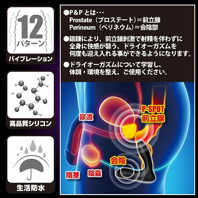 中で膨らむバルーン拡張のアナルバイブ